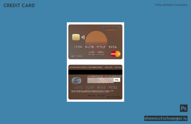 Cyprus Ancoria Bank Mastercard Beispielvorschau
